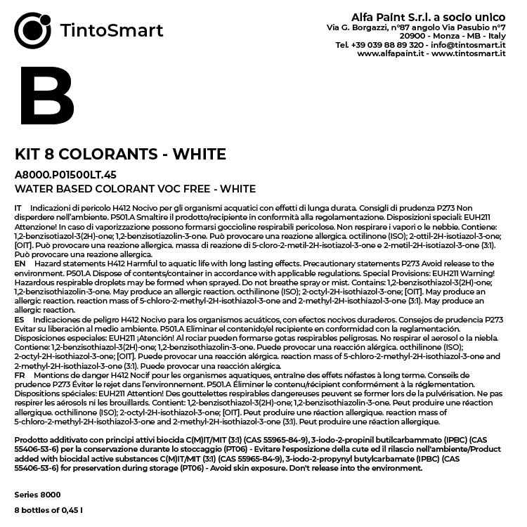 KIT 8 COLORANTI-B-EN