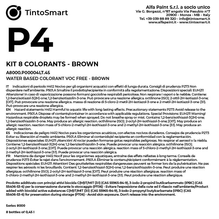 KIT 8 COLORANTI-P4-EN