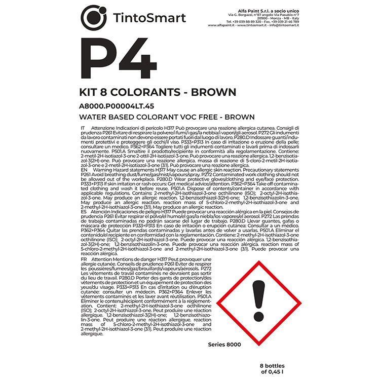 KIT 8 COLORANTI-P4-EN