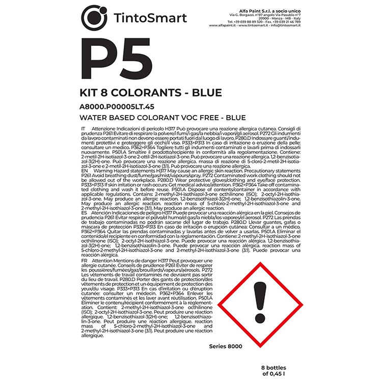 KIT 8 COLORANTI-P5-EN