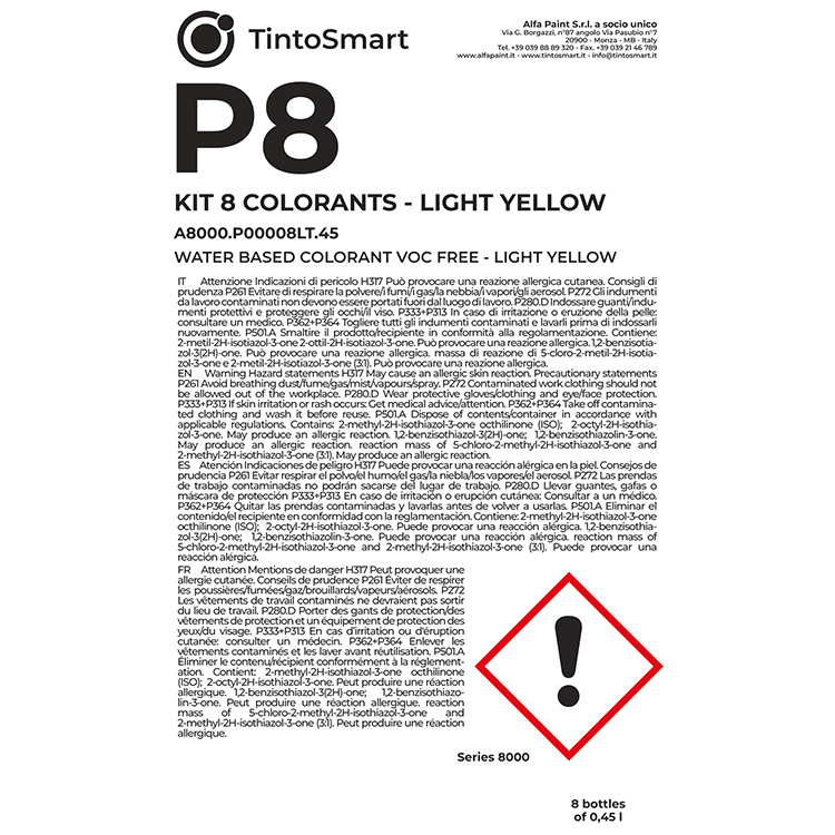 KIT 8 COLORANTI-P8-EN